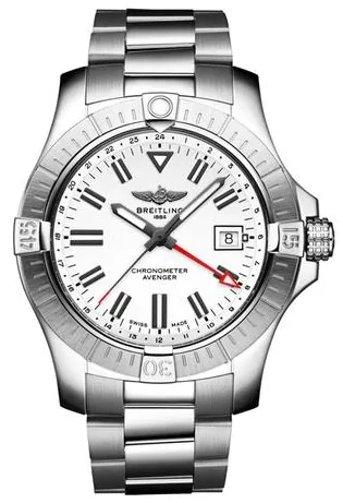 Breitling Avenger A32397101A1A1 43mm Stainless steel White