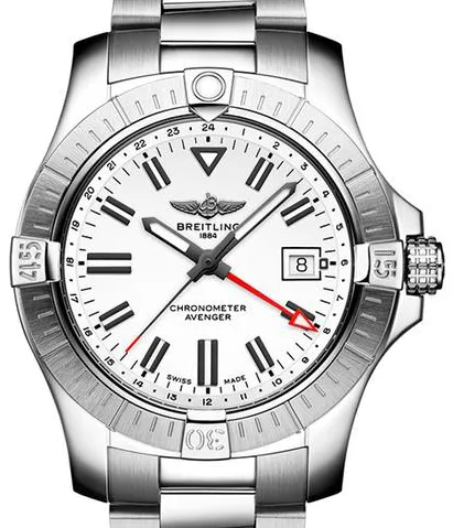 Breitling Avenger A32397101A1A1 43mm Stainless steel White