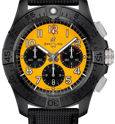 Breitling Avenger SB0147101I1X2 44mm Black ceramic Yellow