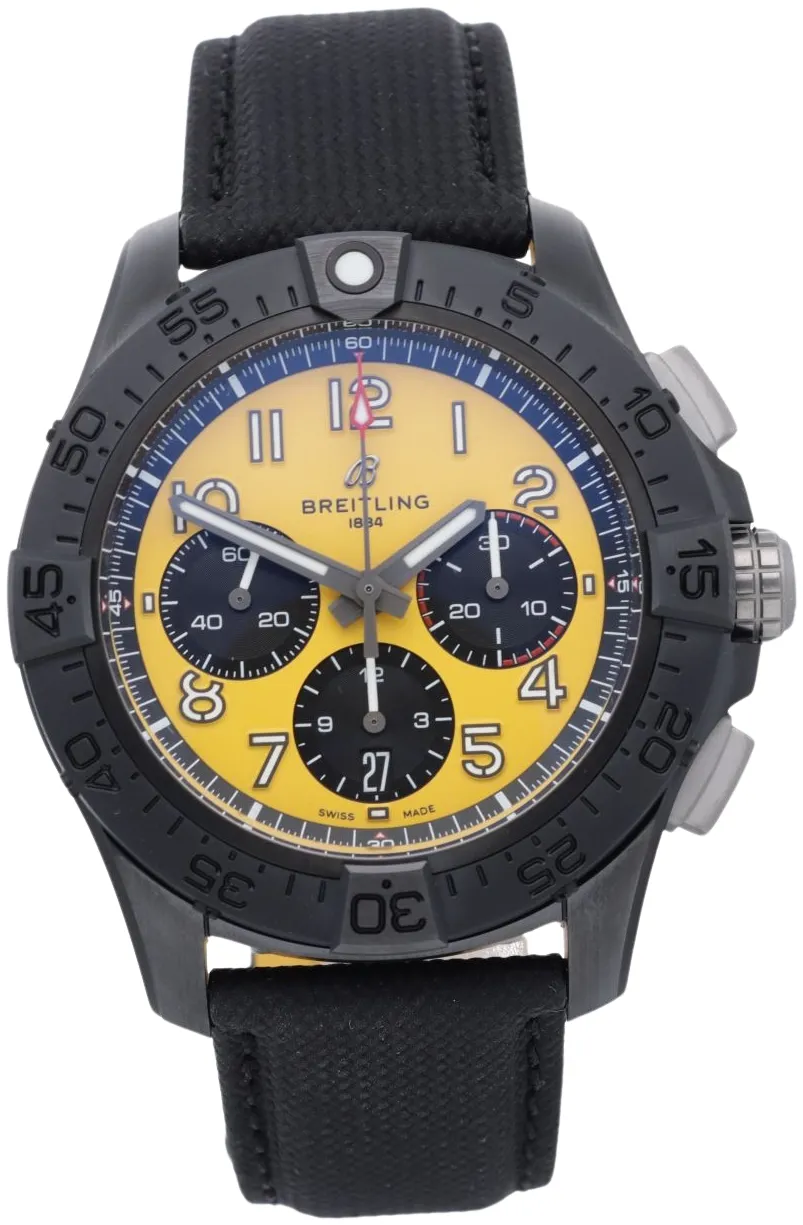 Breitling Avenger SB0147101I1X2 44mm Black ceramic Yellow