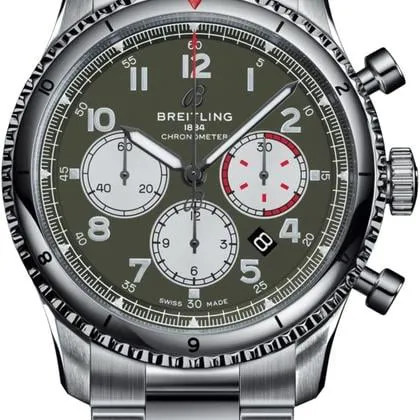 Breitling Aviator 8 AB01192A1L1A1 43mm Stainless steel Green