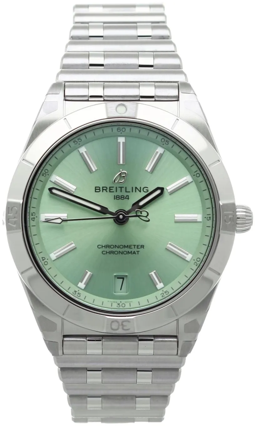 Breitling Chronomat A10380101L1A1 36mm Stainless steel Green 7