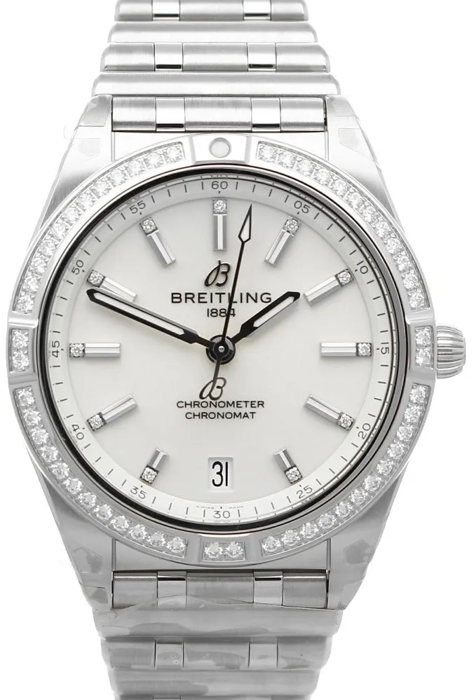 Breitling Chronomat A10380591A1A1 36mm Stainless steel White