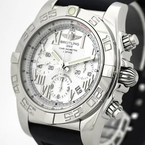 Breitling Chronomat AB0110 44mm Steel White 11