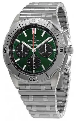 Breitling Chronomat AB0134101L1A1 42mm Stainless steel Green