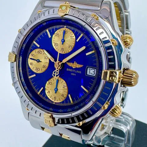 Breitling Chronomat B13050.1 39mm Yellow gold and stainless steel Blue 11