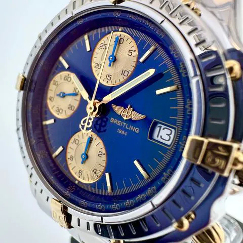 Breitling Chronomat B13050.1 39mm Yellow gold and stainless steel Blue 12