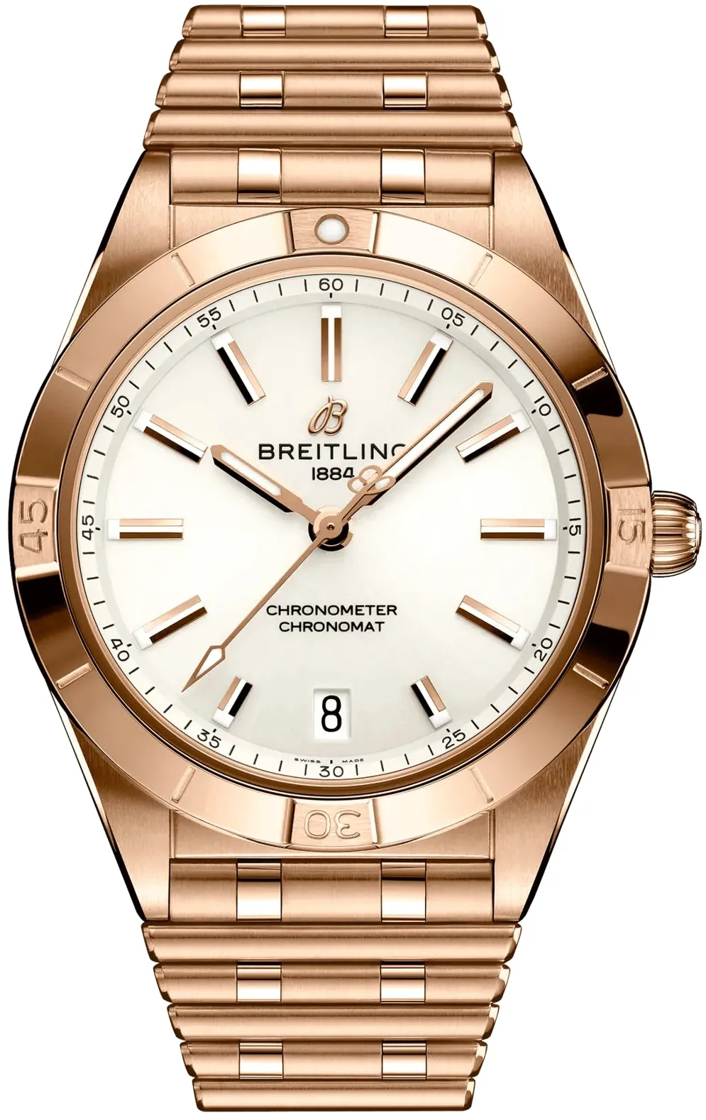 Breitling Chronomat R10380101A1R1 36mm Rose gold White