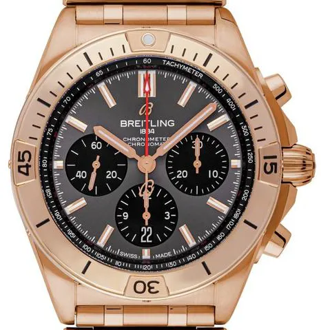 Breitling Chronomat RB0134101B1R1 42mm Rose gold Gray