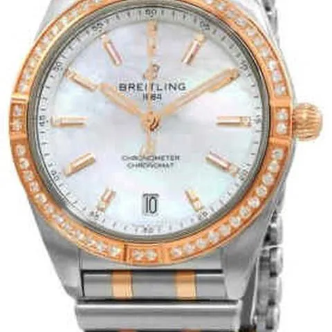 Breitling Chronomat U10380591A2U1 36mm Red gold Mother-of-pearl