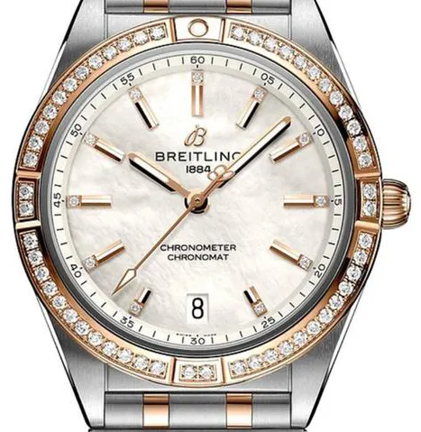 Breitling Chronomat U10380591A2U1 36mm Gold/steel Champagne