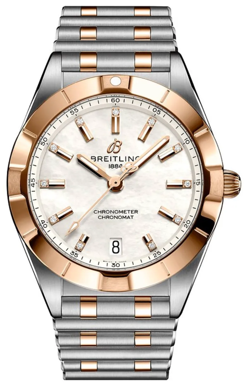 Breitling Chronomat U77310101A2U1 32mm Steel & rose gold White 1