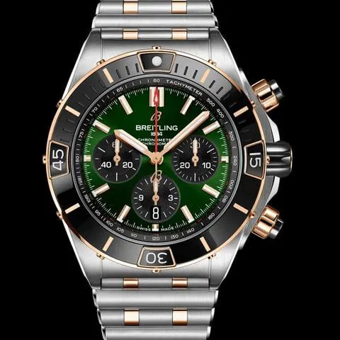 Breitling Chronomat UB0136251L1U1 Yellow gold and Stainless steel Green