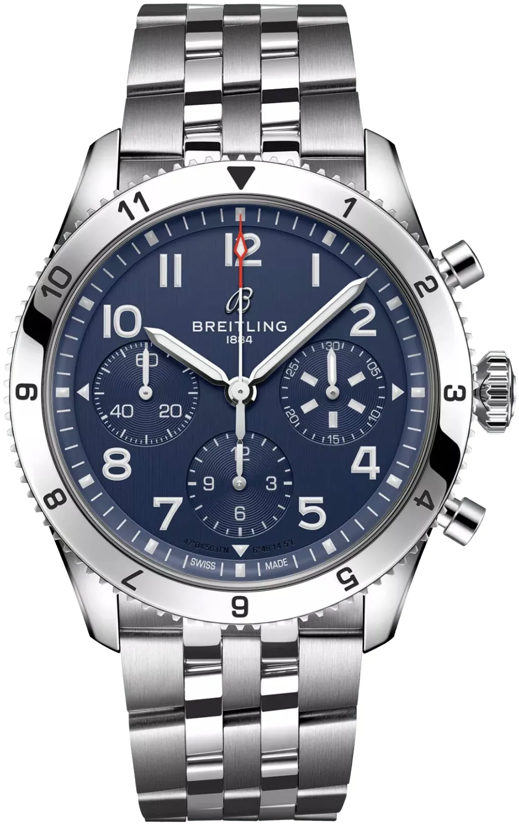 Breitling Classic AVI A233801A1C1A1 42mm Stainless steel Blue