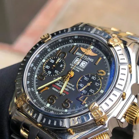 Breitling Crosswind Special B44356 44mm Yellow gold and Stainless steel Black