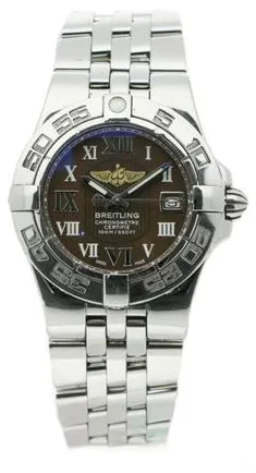 Breitling Galactic A71340 30mm Stainless steel Brown