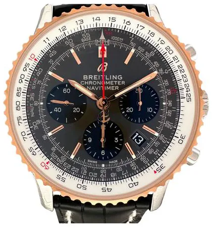 Breitling Navitimer 1 B01 Chronograph 43 UB0121211F1P1 43mm Yellow gold and Stainless steel Gray