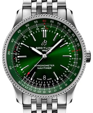 Breitling Navitimer A17326361L1A1 41mm Stainless steel Green