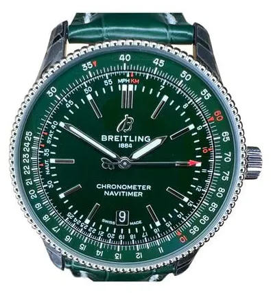 Breitling Navitimer A17326361L1P2 41mm Stainless steel Green