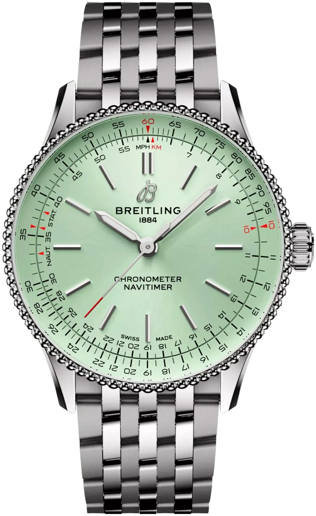 Breitling Navitimer A17327361L1A1 36mm Stainless steel Green