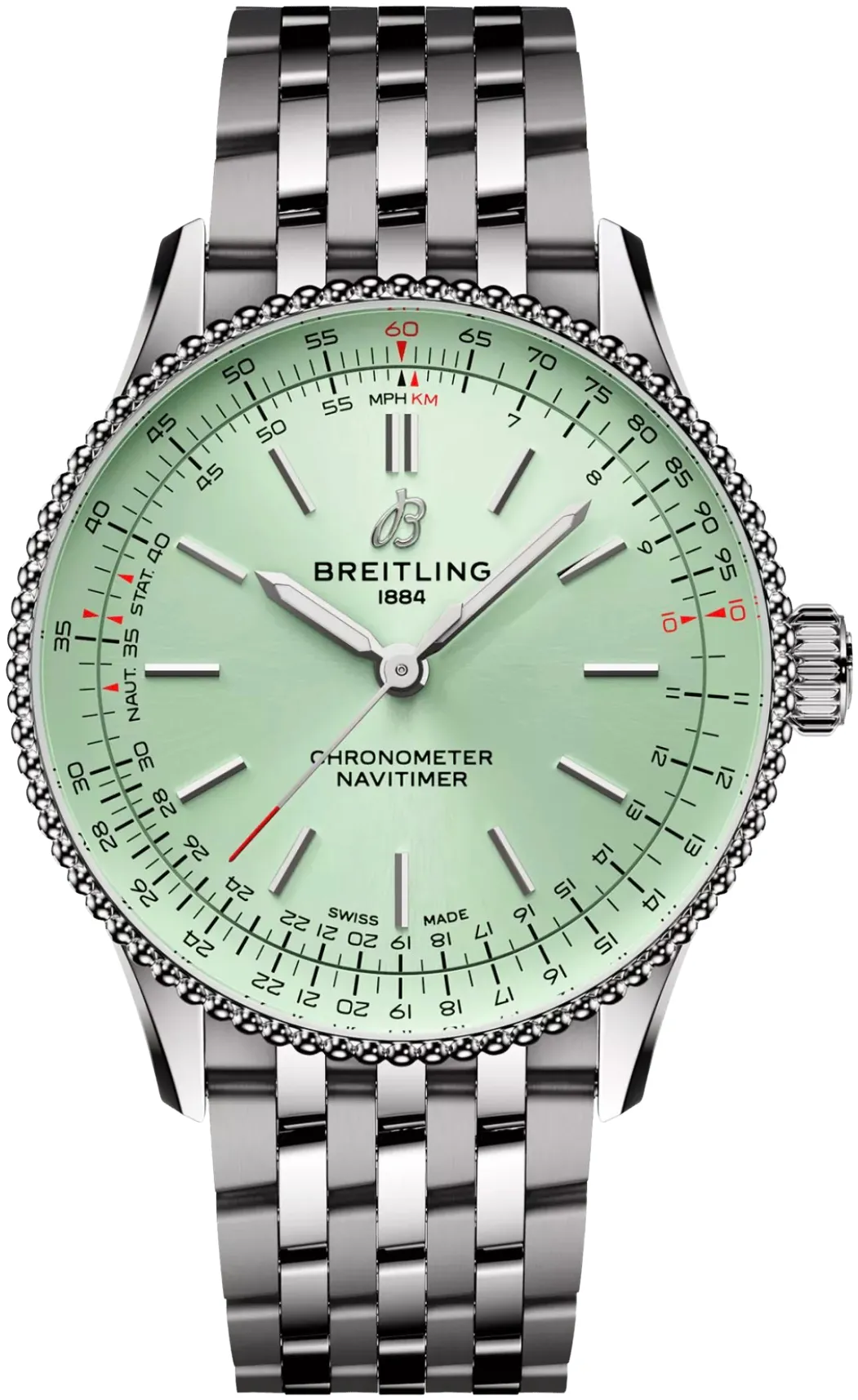 Breitling Navitimer A17327361L1A1 36mm Stainless steel Green 1