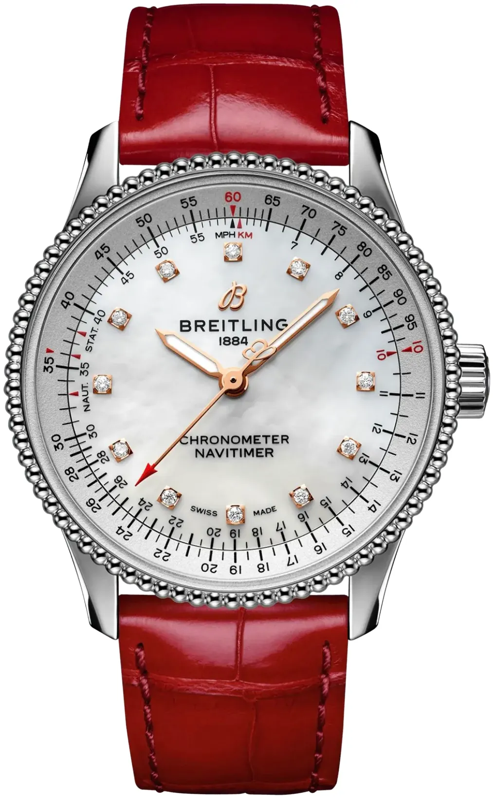 Breitling Navitimer A17395211A1P6 35mm Stainless steel Mother-of-pearl