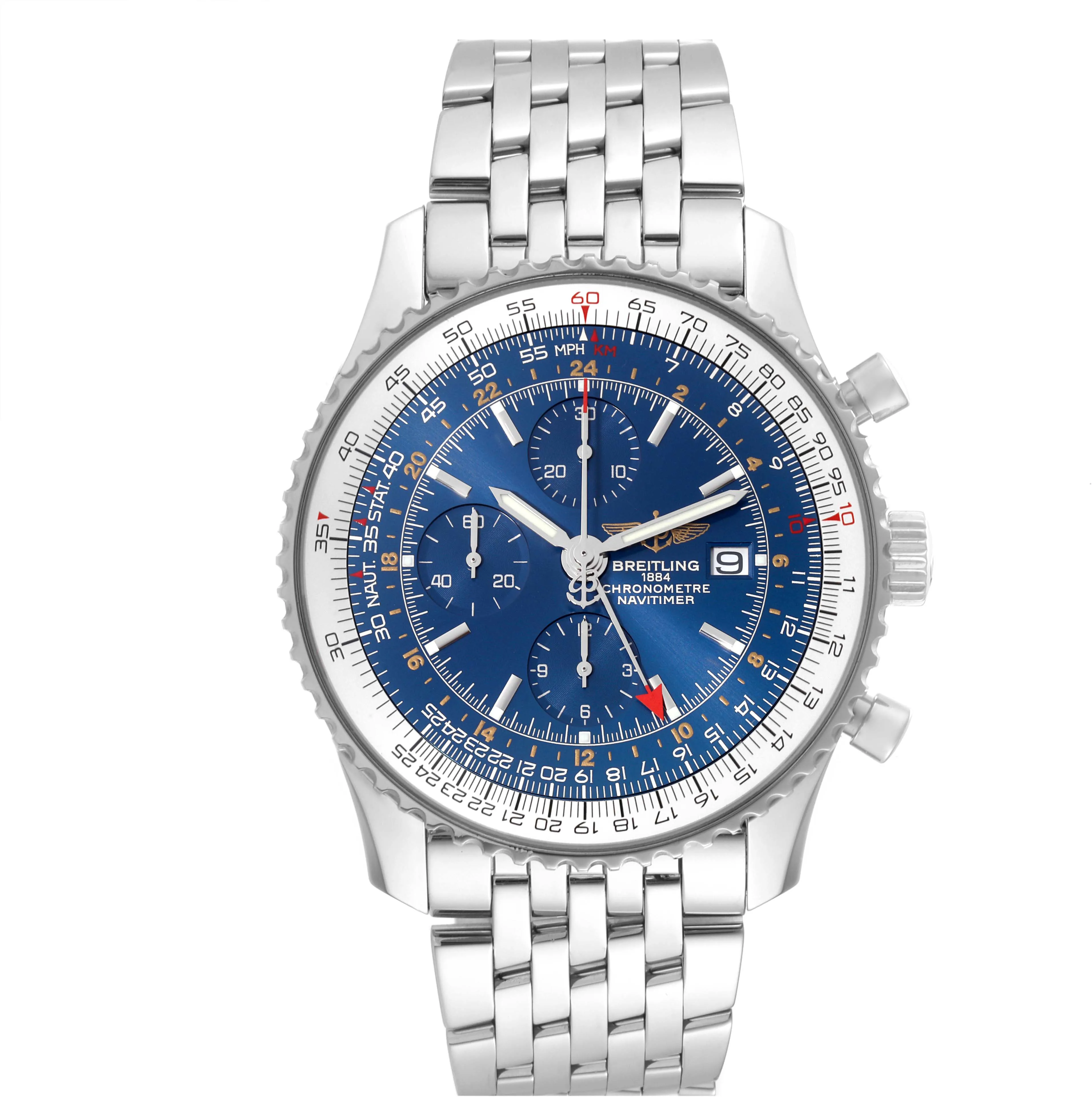 Breitling Navitimer A24322 46mm Stainless steel Blue 2