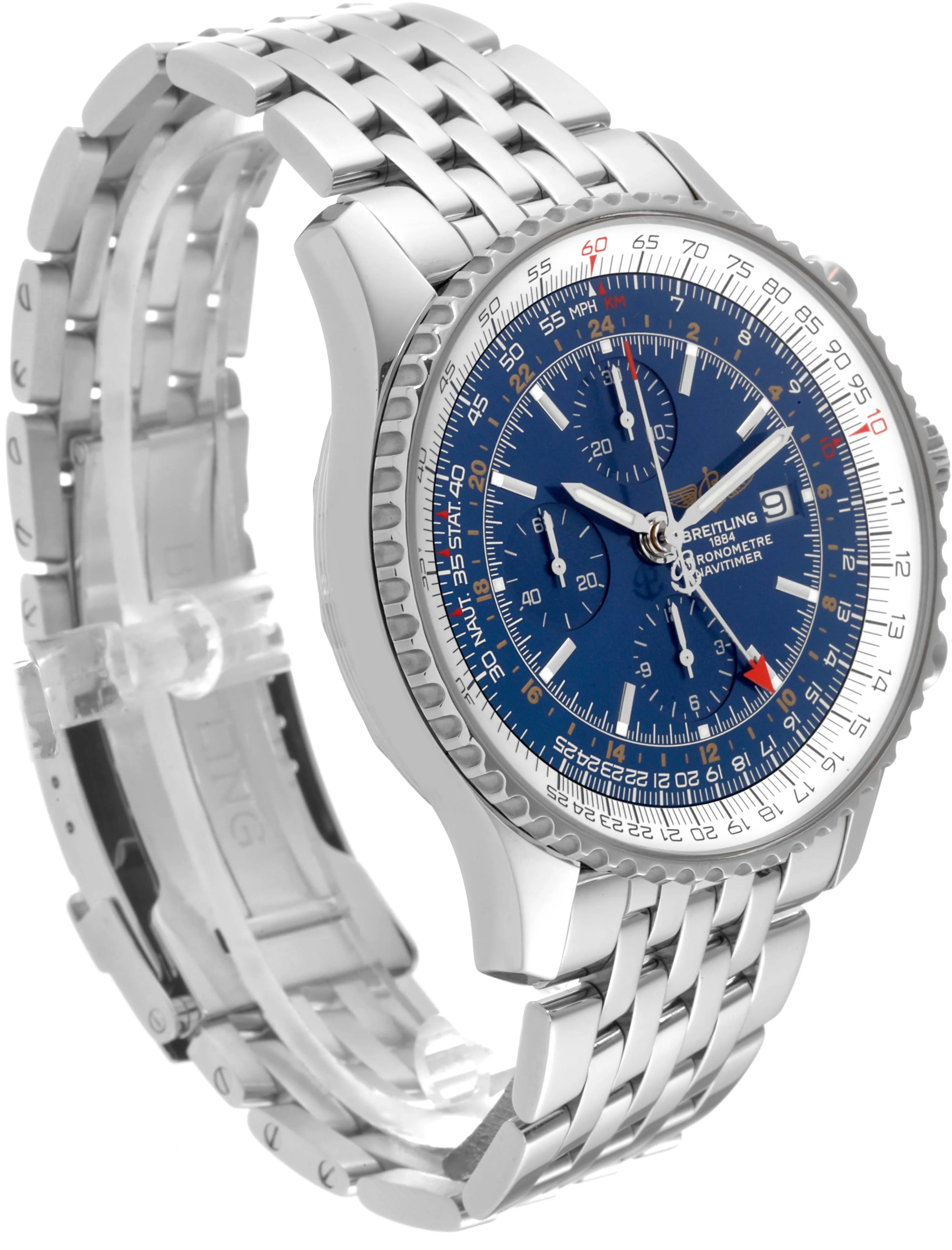 Breitling Navitimer A24322 46mm Stainless steel Blue 3