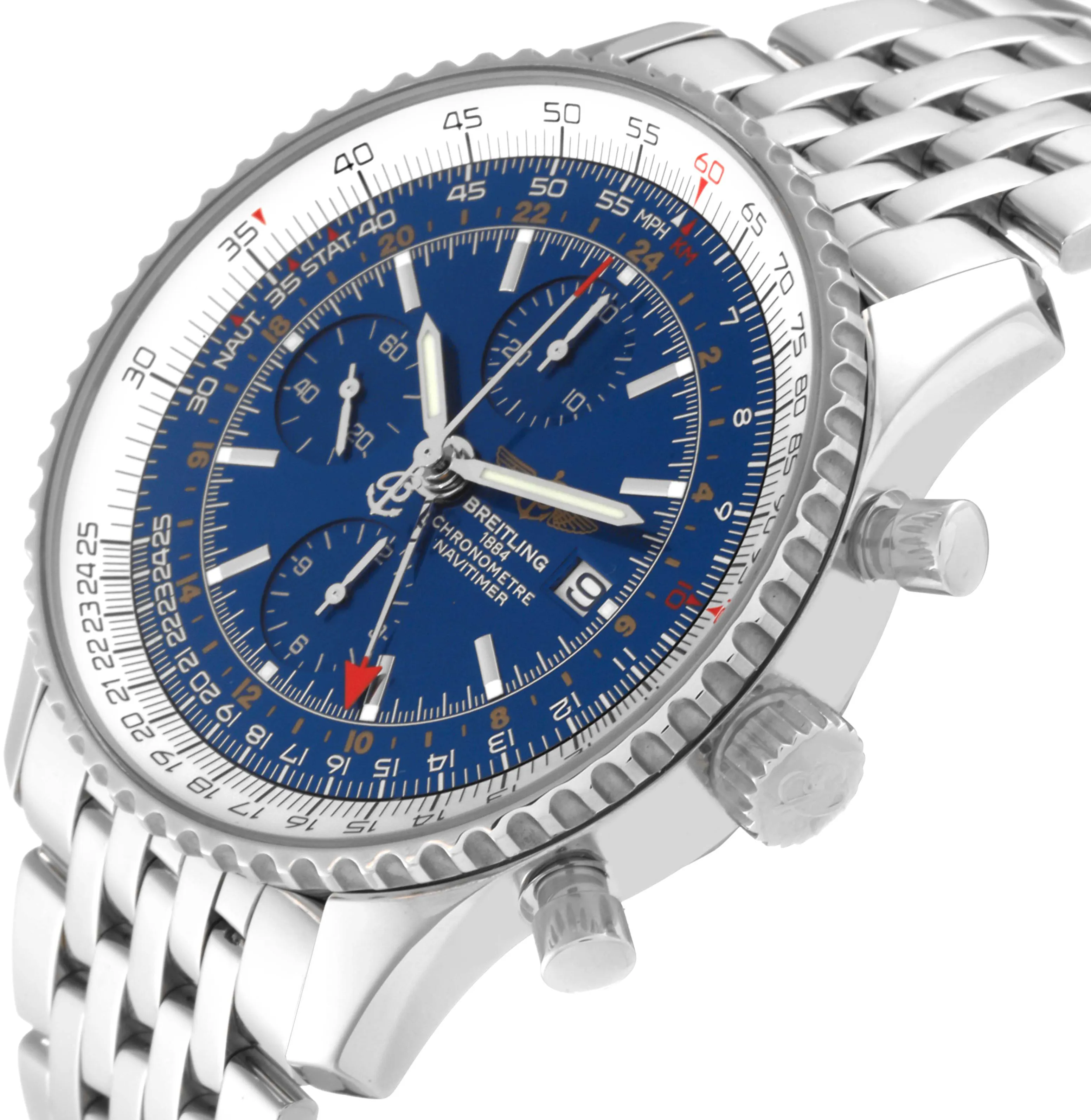 Breitling Navitimer A24322 46mm Stainless steel Blue 5