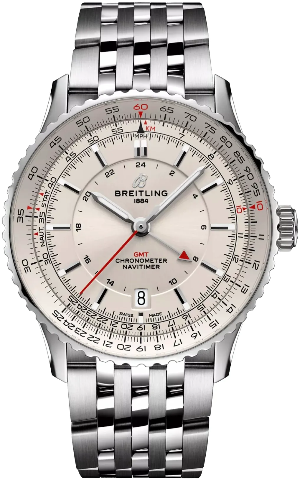 Breitling Navitimer A32310211G1A1 41mm Stainless steel White