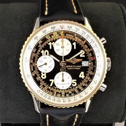 Breitling Navitimer B13019 41mm Yellow gold and Stainless steel Black