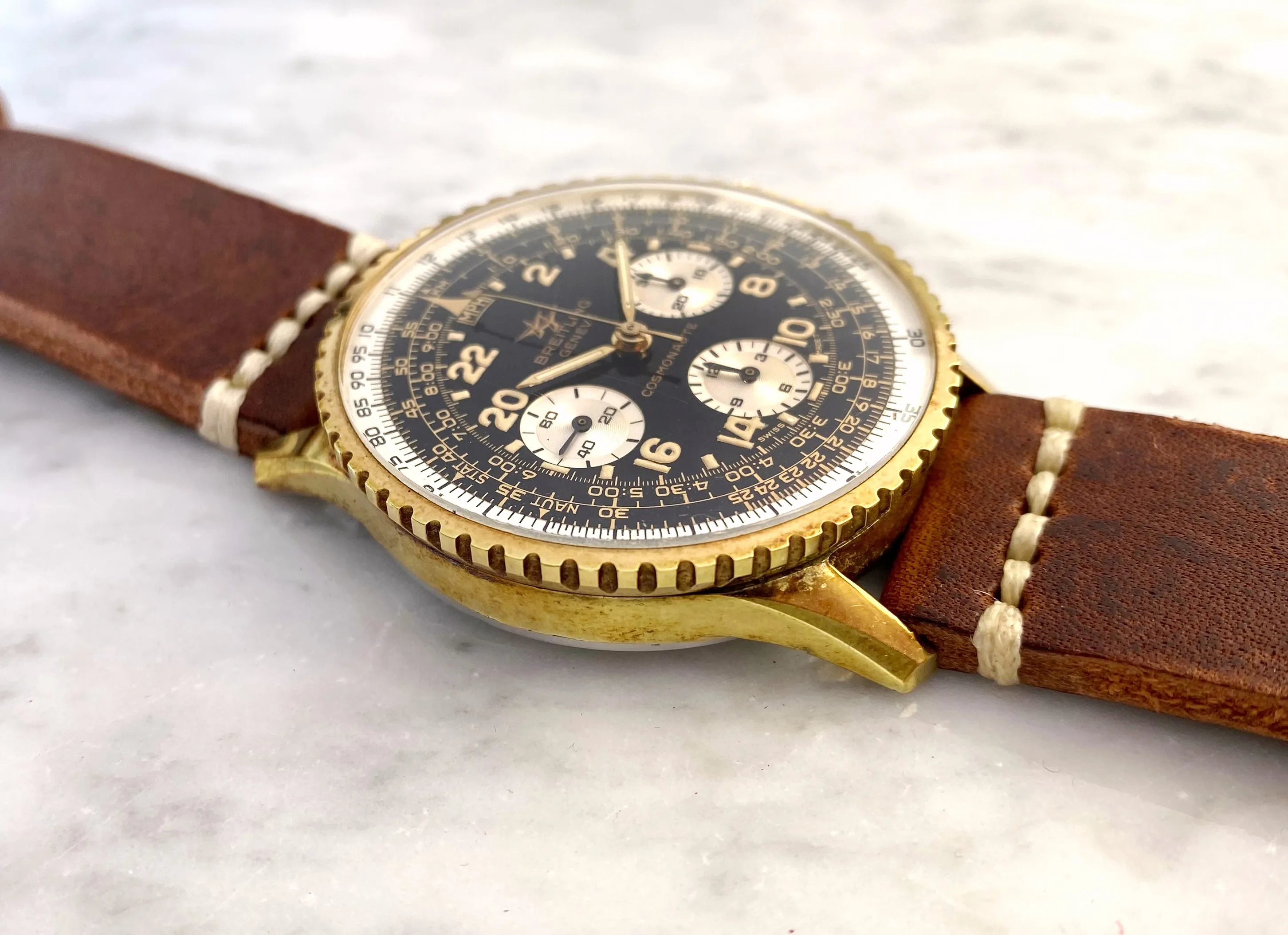 Breitling Navitimer Cosmonaute 809 41mm Gold-plated Black and Silve 8