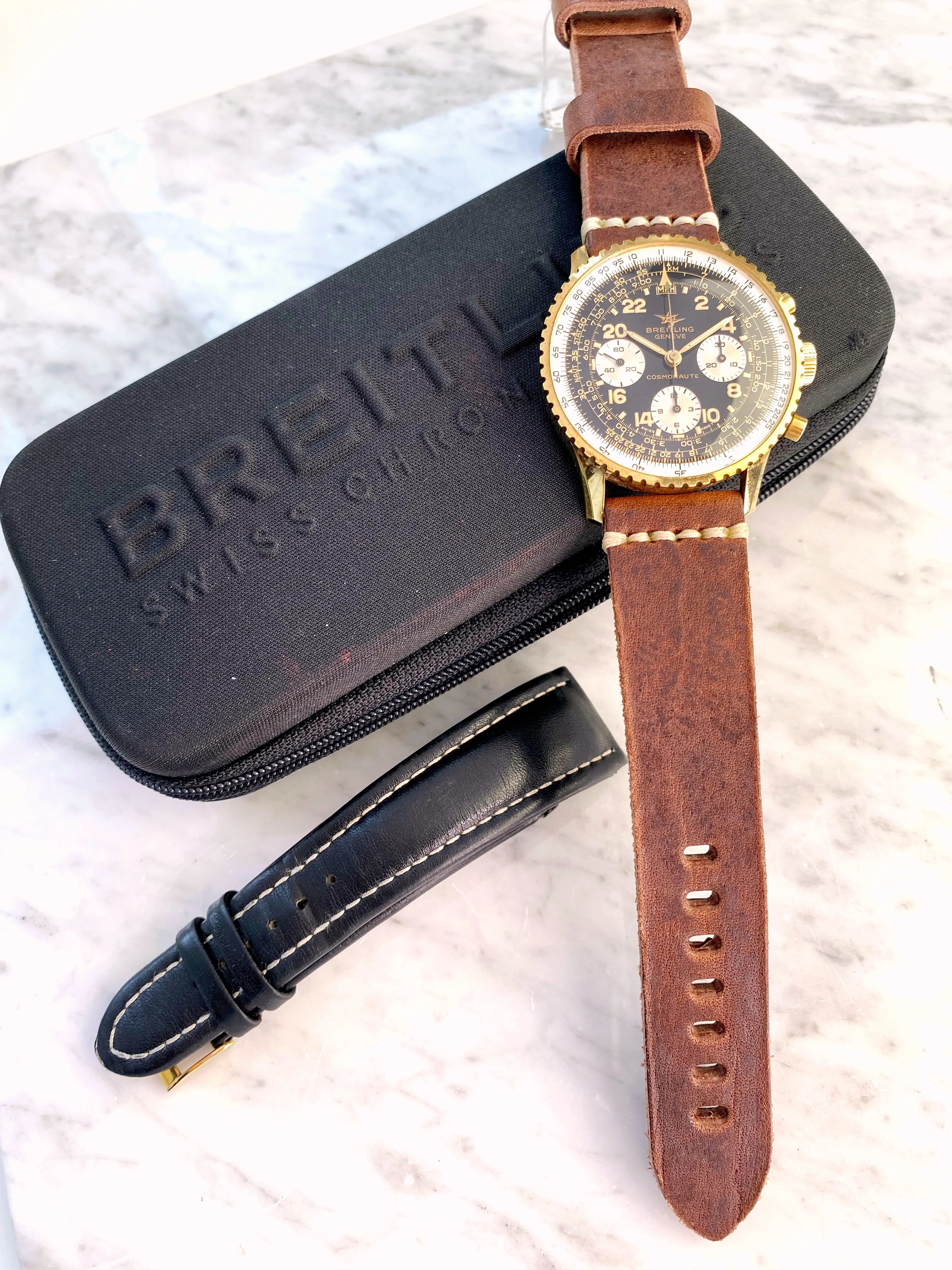 Breitling Navitimer Cosmonaute 809 41mm Gold-plated Black and Silve 6