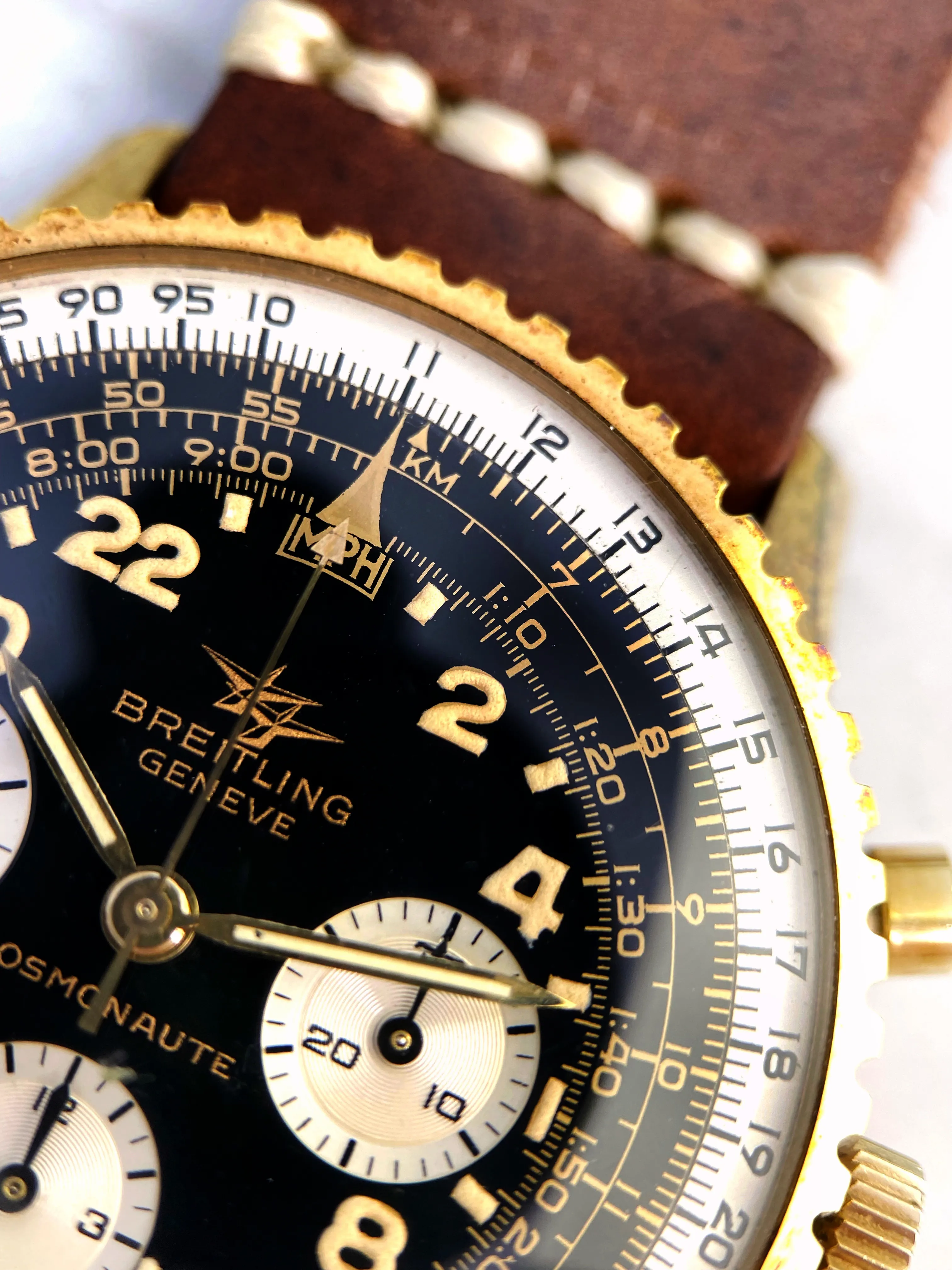 Breitling Navitimer Cosmonaute 809 41mm Gold-plated Black and Silve 19