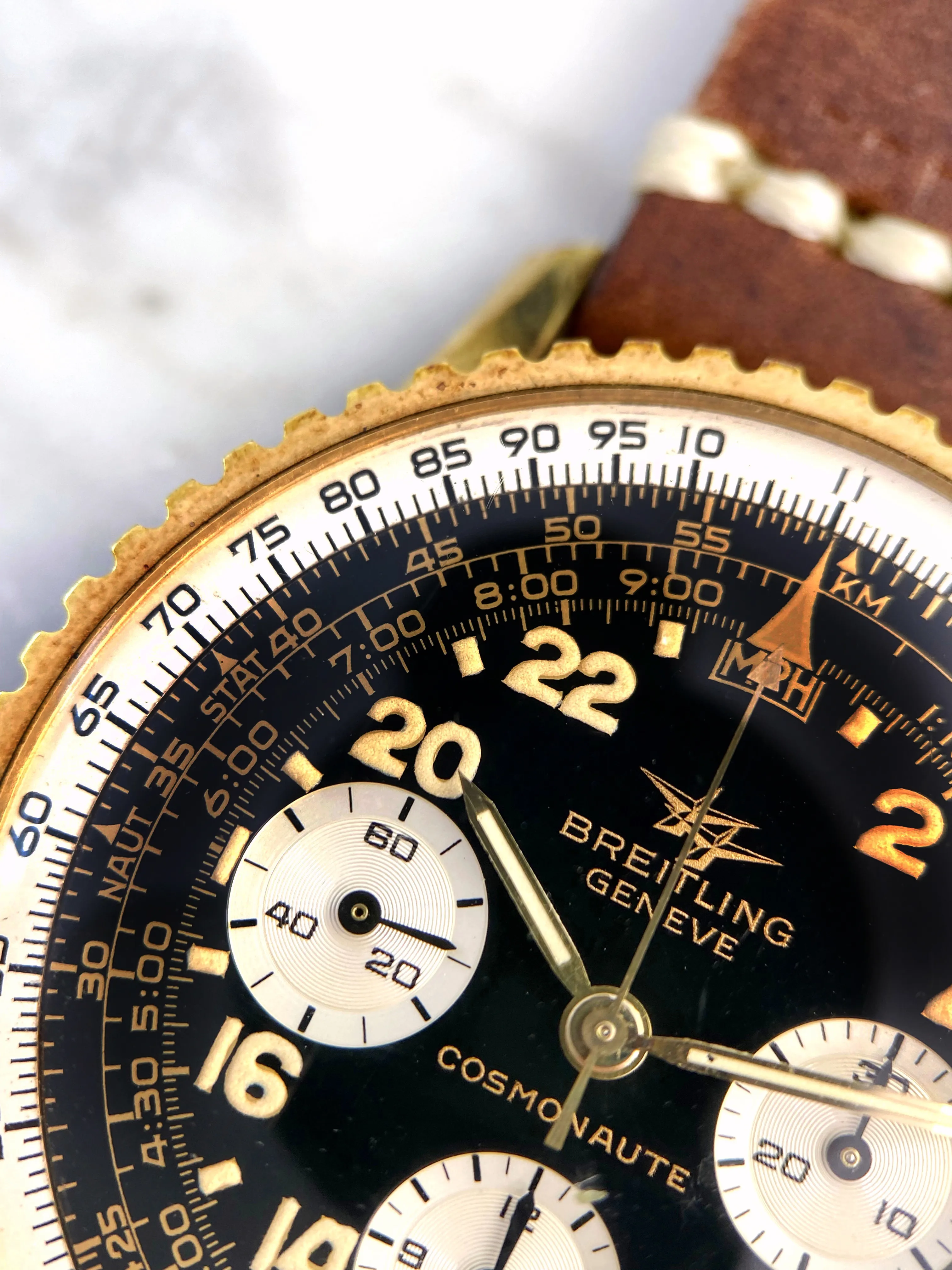 Breitling Navitimer Cosmonaute 809 41mm Gold-plated Black and Silve 13