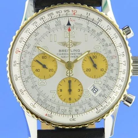 Breitling Navitimer D23322 41mm Yellow gold and Stainless steel Silver