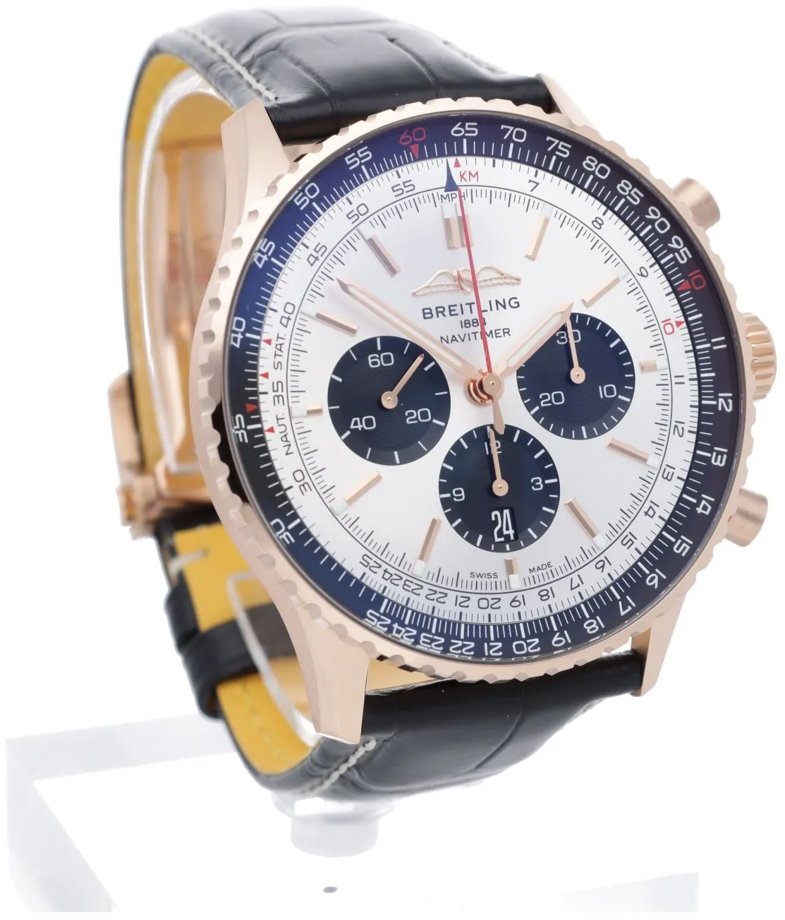 Breitling Navitimer RB0137241G1P1 46mm Rose gold Silver 6