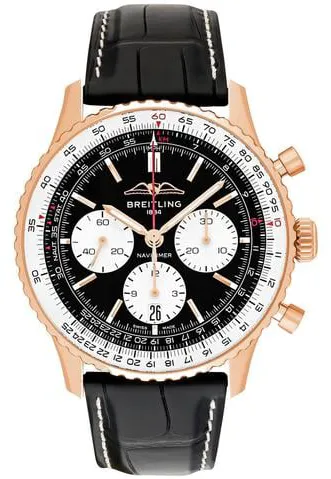 Breitling Navitimer RB0138211B1P1 43mm Rose gold Black