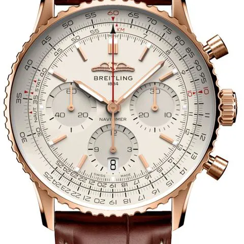 Breitling Navitimer RB0139211G1P1 41mm Rose gold Silver