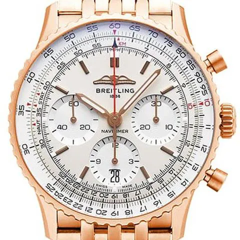 Breitling Navitimer RB0139211G1R1 41mm Rose gold Silver