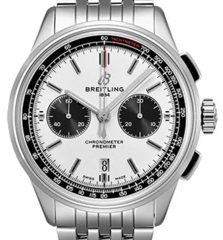 Breitling Premier AB0118221G1A1 42mm Stainless steel Silver