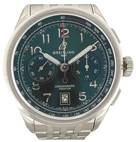 Breitling Premier AB0145371L1A1 Stainless steel Green