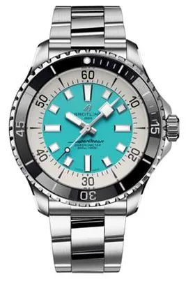 Breitling Superocean A17376211L2A1 44mm Stainless steel Turquoise