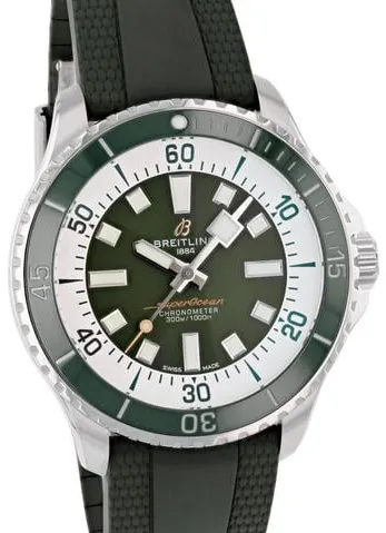 Breitling Superocean A17376A31L1S1 44mm Stainless steel Green