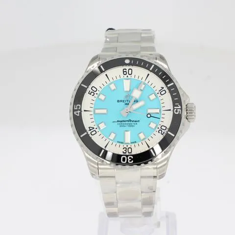 Breitling Superocean A17376211L2A1 44mm Stainless steel Turquoise