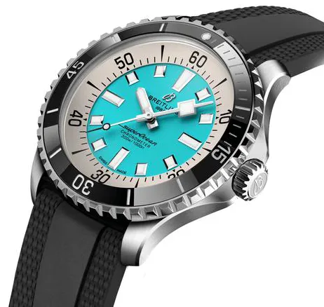 Breitling Superocean A17376211L2S1 44mm Stainless steel Turquoise