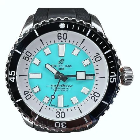 Breitling Superocean A17376211L2S1 44mm Stainless steel Turquoise