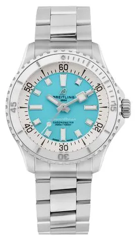 Breitling Superocean A17377211C1A1 36mm Stainless steel Turquoise