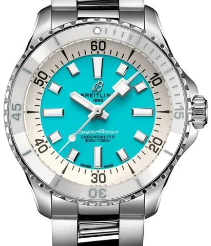 Breitling Superocean A17377211C1A1 36mm Stainless steel Turquoise