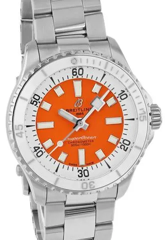 Breitling Superocean A17377211O1A1 36mm Stainless steel Orange